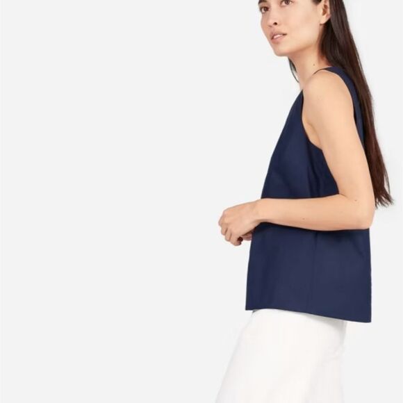 Everlane The Cotton Poplin Cutaway Tank - Picture 3 of 12